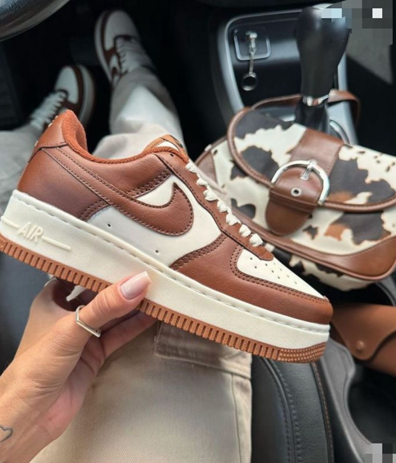 Air force - Marrom e branco